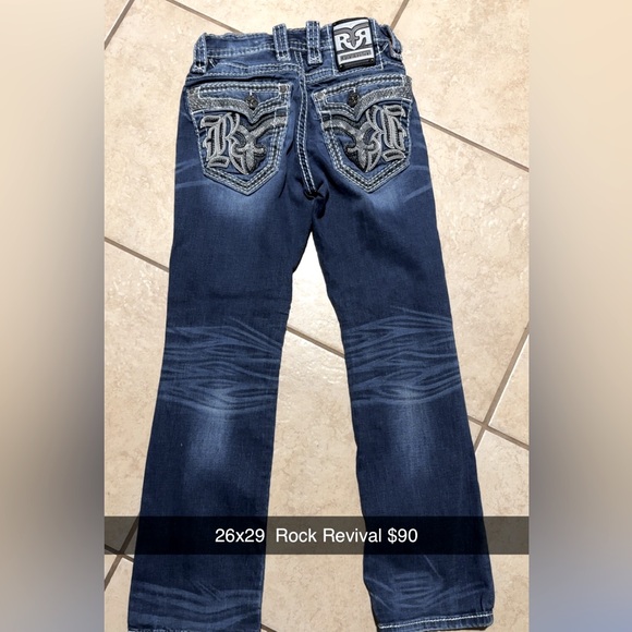 Rock Revival Dark Blue Straight Men's Jeans